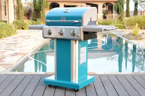 Vista 3 de Kenmore Parrilla de barbacoa al aire libre de 3 quemadores + cubierta de parrilla para parrillas de 2-3 quemadores