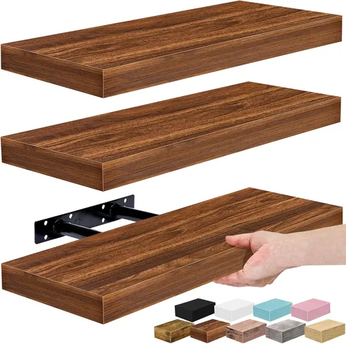 Vista 36 de Sorbus Estantes flotantes para pared, estante flotante de 16 pulgadas para cocina, dormitorio, sala de estar, baño, hogar y decoración de pared