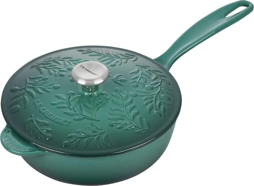Vista 8 de Le Creuset Saucier de hierro fundido esmaltado, 2.25 cuartos de galón., Marsella