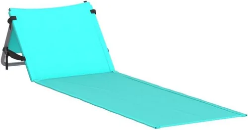 Vista 4 de Silla de playa portátil con esterilla y bolsa (Azul Claro)