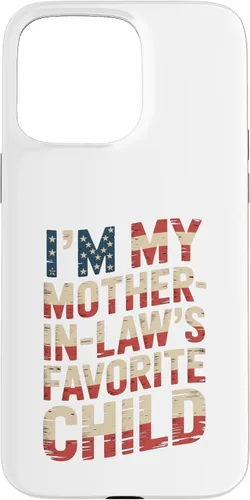 Vista 31 de Im My Mother in Law Favorite Child USA FlagFunny Parent Case for iPhone 16