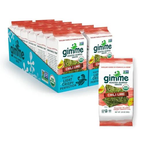 Vista 9 de Aperitivos de alga orgánica tostada de GimMe Health Foods
