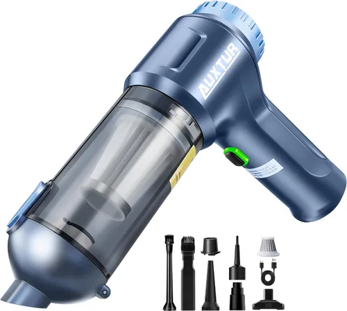Vista 9 de Aspiradora de Mano Inalámbrica-3 en 1 Aspiradora de Coche de Alta Potencia-Motor Sin Escobillas 12000PA, Aspiradoras de Súper Poder de Negro Gris