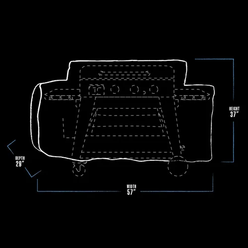 Vista 3 de Pit Boss 32122 3B Ultimate - Funda para plancha, color negro