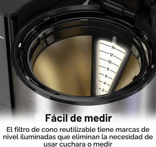 Vista 2 de Hamilton Beach - Cafetera de goteo programable de 14 tazas
