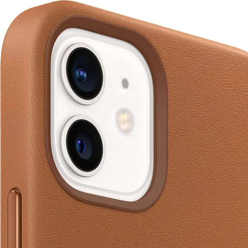 Vista 3 de Apple Funda de cuero para iPhone 12 y iPhone 12 Pro con Magsafe - Marrón Saddle