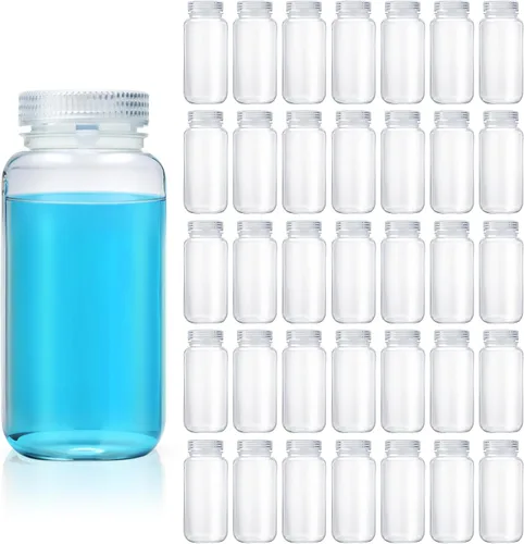 Vista 36 de Tatuo 6 piezas 30 ml 1 oz botellas de reactivo de polipropileno de plástico con tapas de rosca, envases de muestra transparentes de PP con tapa