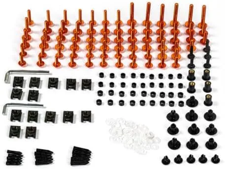 Vista 6 de Kits de pernos de carenado de motocicleta Tornillos para Kawasaki ZZR250 ZZR-400 Z400 Z650 Z800 Z900 aluminio completo sujetadores clips de hardware