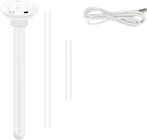 Vista 3 de Mini humidificador de botella de agua, ajustable USB Donut Mist Maker Stick Wick para viajes, dormitorio, planta de automóvil, botella personal