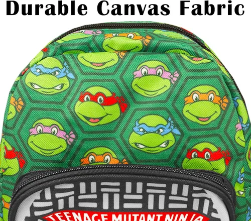 Vista 7 de Teenage Mutant Ninja Turtles Mini mochila para adolescentes - Mochila TMNT de lona de 10 pulgadas con bolsillo frontal y marcador Paquete