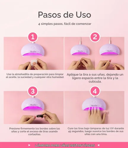 Vista 6 de MelodySusie P-Art04 - Lámpara de uñas UV/LED de bolsillo para tiras semicuradas