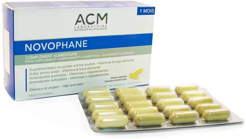 Vista 6 de ACM Laboratoire Novophane Caps Anti Hair Loss Alopecia Treatment Nails Fragility Skin Capital