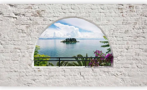 Vista 10 de artgeist Mural de pared premium tropical 197 x 110 pulgadas, papel tapiz no tejido, decoración de pared de vellón, impresión fotográfica, diseño