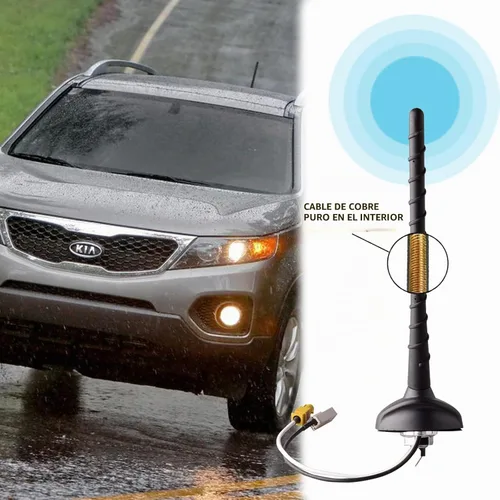 Vista 4 de Antena de techo compatible con Kia Sorento 2011 2012 2013 2014 2015 Antena de radio de coche Combinación de base y mástil 96210-1u000