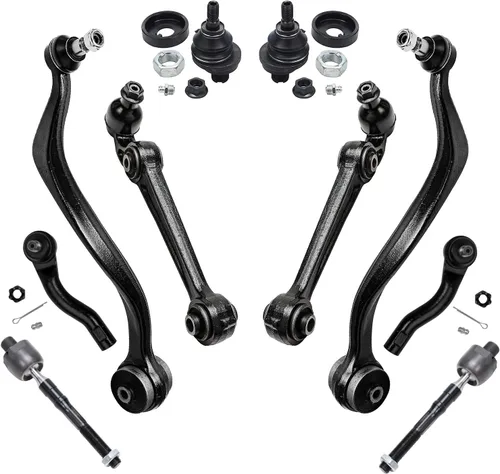 Vista 160 de Detroit Axle - Kit de suspensión delantera de 10 piezas para Chevrolet Trailblazer GMC Envoy 2004-2007 2005 2006 Soportes de brazo de control