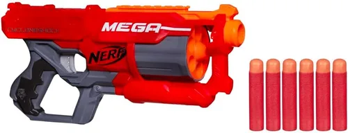 Vista 2 de Lanzador Nerf N-Strike Elite Mega CycloneShock., Multicolor