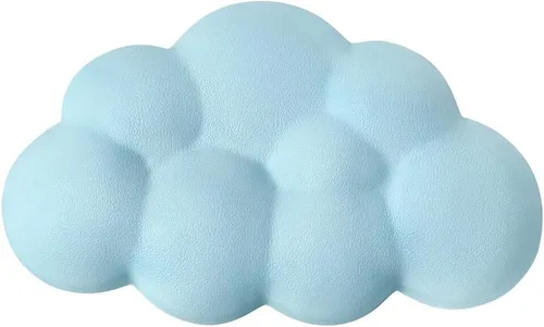 Vista 13 de Cloud - Cojín ergonómico para reposamuñecas de piel sintética suave con espuma viscoelástica para aliviar el dolor de muñeca, almohadilla con base