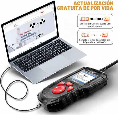 Vista 8 de LAUNCH Escáner Profesional OBD2 Herramienta de Diagnóstico CR3008 Plus, I/M de Una Tecla, Lector de Códigos con Actualización de por Vida, Lector
