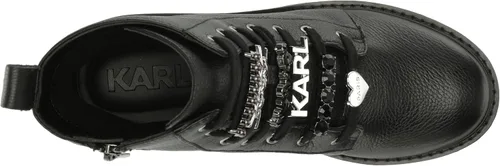 Vista 5 de Karl Lagerfeld Paris Botas de combate mela-combat para uso diario para mujer
