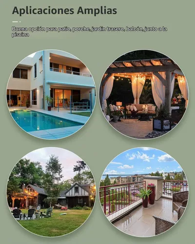 Vista 6 de PayLessHere Juego de 3 sillas de mimbre para patio, muebles de mimbre para exteriores, juego de bistró para patio trasero, porche, piscina, césped