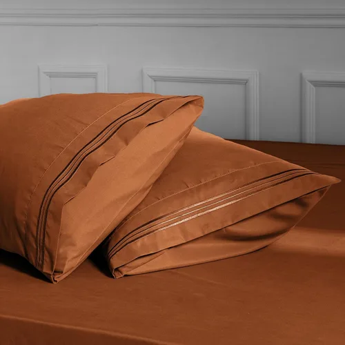 Vista 3 de Aormenzy Fundas de almohada de microfibra, tamaño estándar, calabaza Calabaza Caramelo