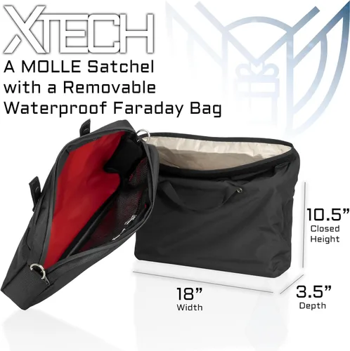 Vista 5 de Xtreme Sight Line ~ Xecutive Transport Faraday Bolsa de lona para torres de computadoras y otros dispositivos electrónicos grandes ~ Seguridad
