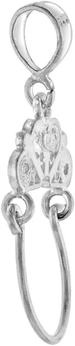 Vista 2 de 8 Designs Sterling Silver Charm Holder Pendants for Necklaces Women