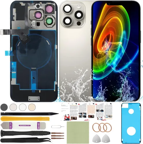 Vista 55 de Funda trasera de repuesto compatible con iPhone 8 de 4.7" + Herramientas profesionales (Gris espacial) Incluye herramientas profesionales, cinta