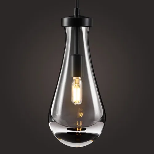 Vista 15 de Lámparas Colgantes de Gota de Lluvia para Isla de Cocina: Lámparas de Gota de Lluvia de Cristal de 2 Luces - Lámparas de Latón Dorado para sobre