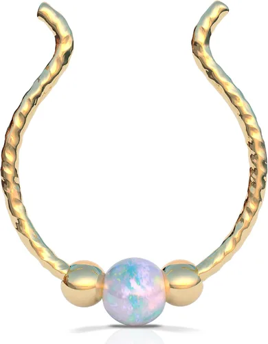 Vista 7 de Fake Opal Septum Rings