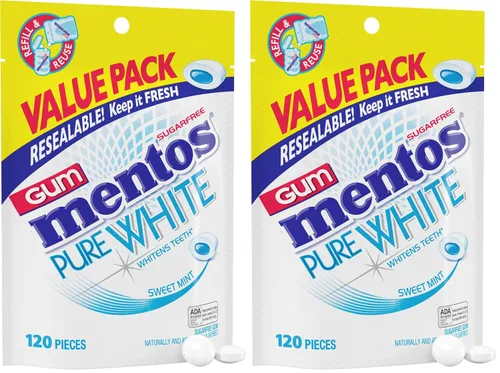 Vista 8 de Chicles sin azúcar Mentos Pure Fresh