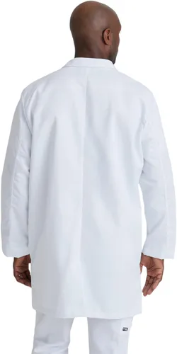 Vista 2 de Barco Grey's Anatomy Scrubs Signature - Noah Professional - Abrigo de laboratorio médico de longitud completa de 4 botones de manga larga de 37