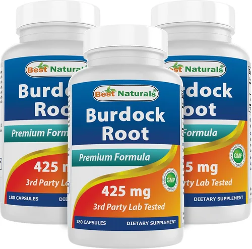 Vista 5 de Best Naturals Raíz de bardana 425 mg 180 Cápsulas