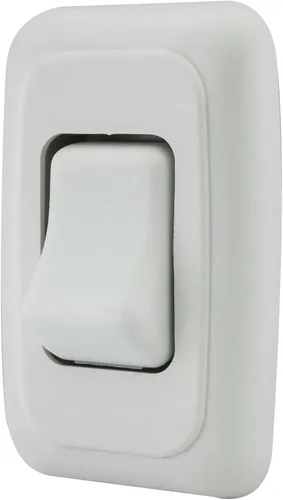 Vista 7 de Interruptor de encendido/apagado SPST único con tapa, de 12 voltios, para RV, remolque, casa rodante (negro)