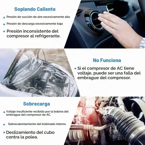 Vista 5 de ECCPP Embrague del compresor de CA para Ford para F-150 4.2L 4.6L 5.4L 1997