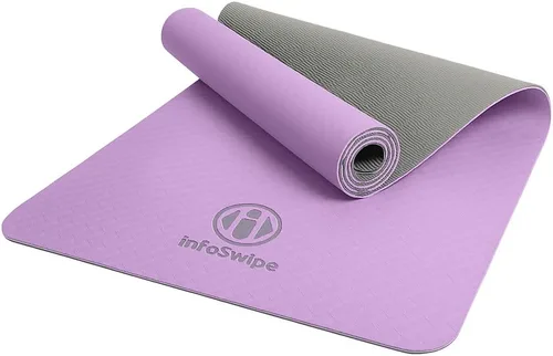 Vista 10 de Tapete de yoga TPE, ecológico, biodegradable de 0.236 pulgadas de grosor, antideslizante, para yoga, pilates, yoga caliente, fitness y ejercicio