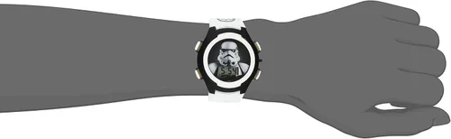 Vista 2 de Accutime Star Wars STM3488 - Reloj analógico de cuarzo para niños Blanco Digital