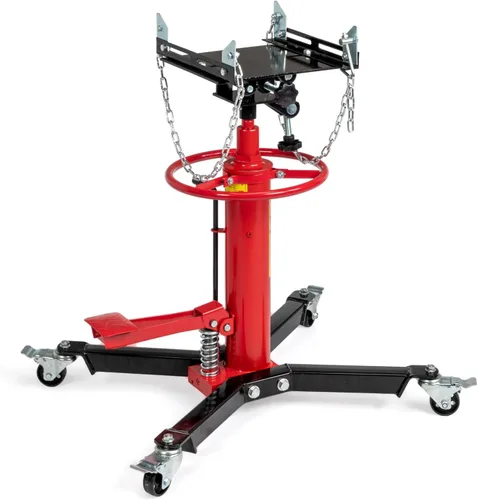 Vista 8 de TUFFIOM Gato de transmisión, 1100 lbs 1/2Ton hidráulico de 2 etapas de elevación alta vertical telescópica, rango de elevación de 34" a 68