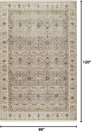 Vista 10 de Momeni Izmir - Alfombra de poliéster con respaldo de algodón, gris, 2 pies x 3 pies, IZ-09