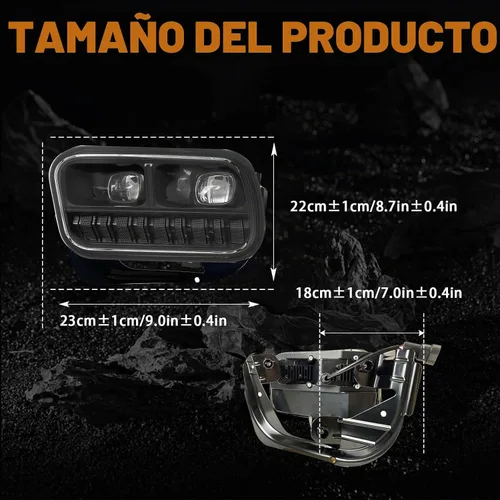 Vista 5 de Shocklight Luces antiniebla LED de repuesto para Dodge Ram 1500 2009-2012, Dodge Ram 2500 3500 2010-2018 Lámparas antiniebla izquierda y derecha