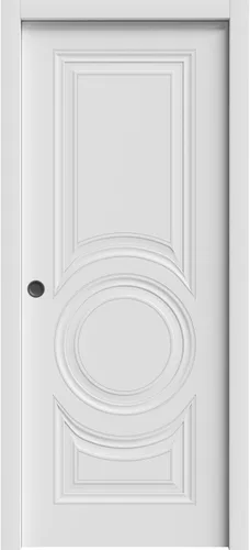 Vista 9 de SARTODOORS Puerta interior de 18 x 80 pulgadas Base 7801 blanca Manija de marco de panel regular individual Puertas de baño y dormitorio
