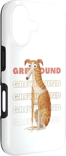 Vista 3 de Greyhound Big Eyes Funny Cartoon Sighthound Lover Design Case for iPhone 17