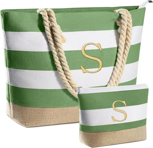 Vista 86 de YOOLIFE Bolsas de playa para mujer, bolsa de lona de viaje, bolsa impermeable para piscina, artículos esenciales de viaje, regalos para mujeres