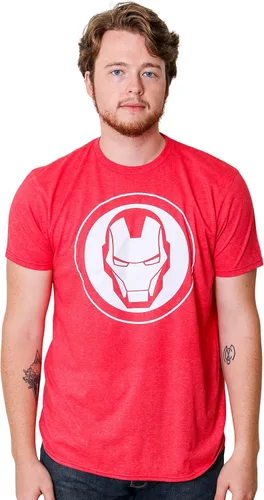Vista 5 de Marvel Avengers Iron Man Mask Logo Endgame camiseta para hombre