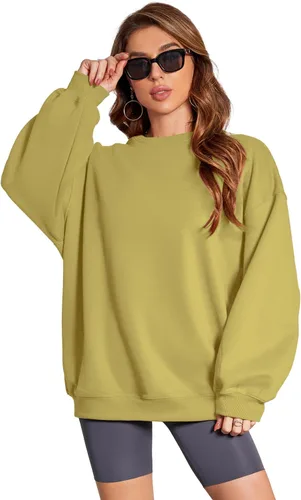 Vista 4 de Cloud Oversized Sweatshirt For Women Crewneck Pullover 2024 Fall Fashion Clothes Crew Neck Hoodies Sweaters