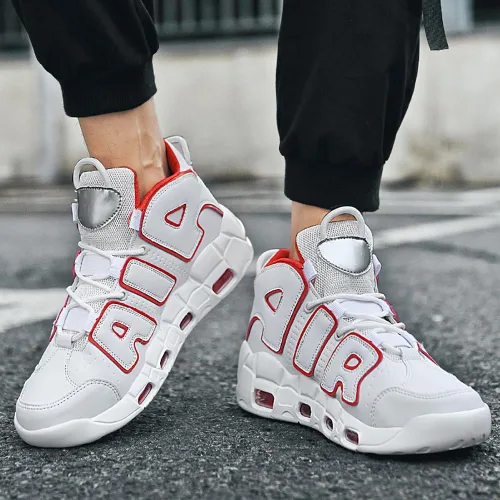 Vista 2 de EGGPOD High top Neutral Basketball Shoes Men's Shoes Women's Shoes Super Light Sneakers high top Graffiti Style Couple