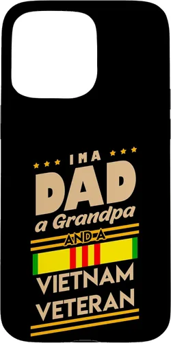 Vista 30 de Funda de regalo para iPhone 13 Pro Max I'm a Dad Grandpa And Vietnam Veteran Cool Soldier