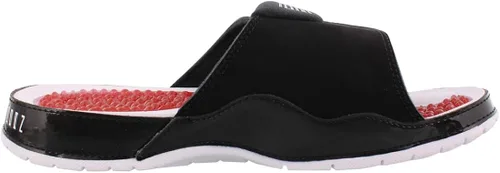 Vista 3 de Nike Jordan Hydro XI Retro - Pantuflas para hombre NegroVarsity Rojo-Blanco