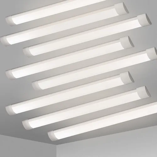 Vista 8 de KILIPOL Luz LED de listón de 2 pies, luces de tubo LED delgadas montadas en superficie de techo, 20 W 4000 K blanco neutro para oficina, tienda, 2