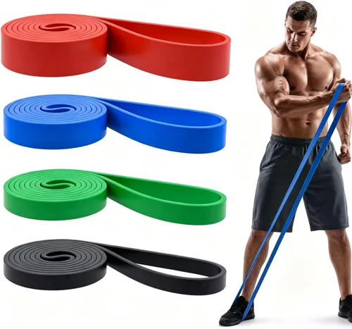 Vista 14 de Pull Up Bands, Resistance Bands Set, Exercise Workout Bands for Men & Women, Ideal for Body Stretching, Physical Therapy and Muscle Training Negro